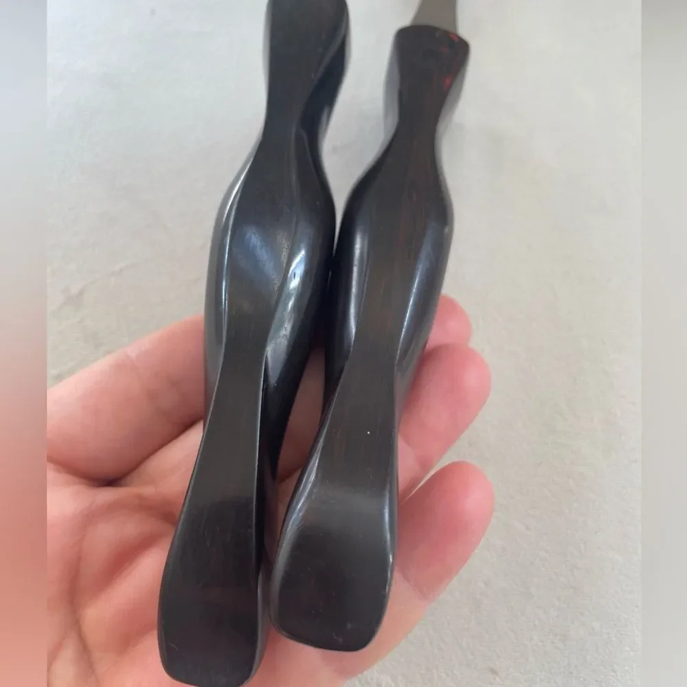 Cutco # 1726 KJ Fork & Mixing Large Serving Spoon 17 KH  Classic Dark Brown